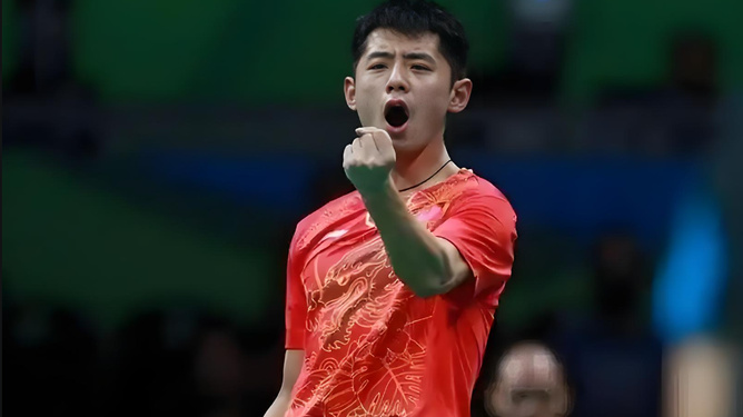 英国乒乓球队强势法国乒乓球队，张继科送出助攻的简单介绍